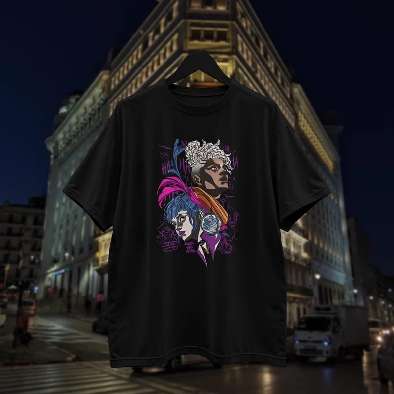 صورة T-shirt Jinx & Ekko (League of Legends)