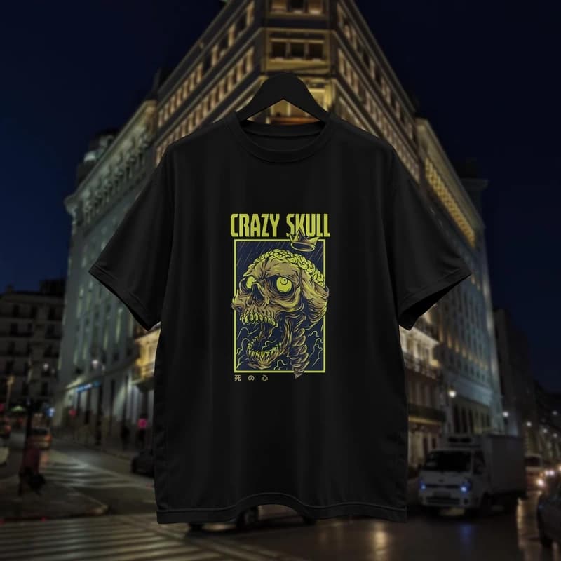 صورة T-shirt Crazy Skull